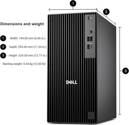 Miniatura 5 de Dell Escritorio empresarial QCT1250, nueva versión OptiPlex, Intel I7-12700K (12 núcleos, caché de 25 MB, 20 hilos), soporte de monitor 4K dual, RAM