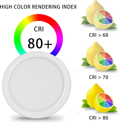 Miniatura 5 de Lámparas de techo de montaje empotrado de 7 pulgadas con certificación ETL, 12 W, 1200 lúmenes, regulable, luz de techo LED redonda ultrafina