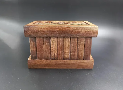 Miniatura 8 de Tubibu Caja mágica secreta hecha a mano con llave oculta (rompecabezas pequeño)