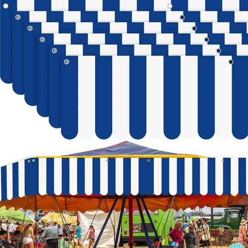 Miniatura 18 de Preboun 3 piezas de decoración de toldo de carnaval, tienda de campaña de circo, decoraciones colgantes de carnaval, pancarta de concesión, toldo