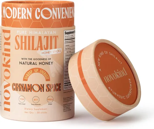 Miniatura 7 de Shilajit del Himalaya de 400 mg para hombres con miel, canela, barras energéticas para llevar y apoyo inmunológico para mujeres, 75% más de ácido
