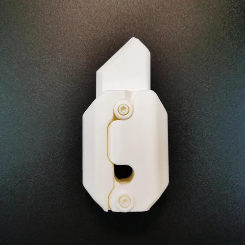 Miniatura 2 de Cuchillo de gravedad impreso en 3D, juguete para ansiedad, cuchillo de nabo, mini juguetes para ansiedad para adultos y adolescentes (blanco)