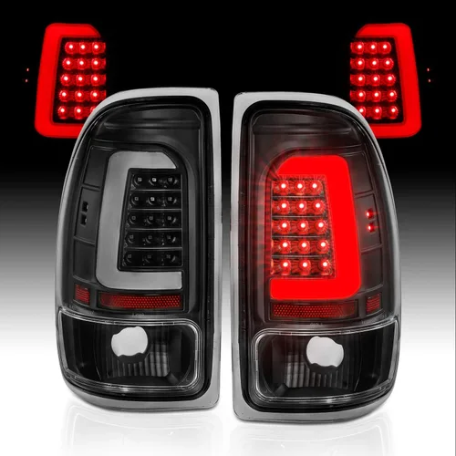 AmeriLite Para Dodge Dakota 1997-2004 Tipo C Halógeno, LED, Luces Traseras Lámparas de Freno Set, Cabina Cuádruple - Lado del Pasajero y del