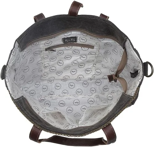 Miniatura 6 de Myra Bag Bolso de fin de semana rústico algodón y cuero reciclados S-2801, Varios