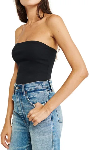 Miniatura 8 de H HIAMIGOS Paquete de 3 camisetas de algodón sin tirantes para mujer, sin mangas, elásticas, lindas, sin relleno