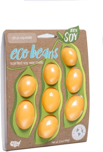 Miniatura 35 de Eco Candle Co. Eco Beans Wax Melts - Paquete de 2 unidades, ámbar vintage, 3.5 onzas, aromas de resina de madera, nuez moscada, canela y vainilla