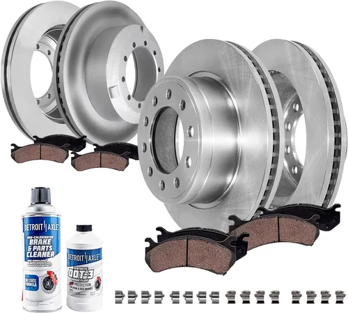 Miniatura 23 de Detroit Axle - Kit de frenos para Toyota Camry 2005-2006 [modelos XLE SE], frenos de disco Rotores Pastillas de freno de cerámica Reemplazo: 11.65