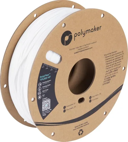 Miniatura 8 de Filamento de TPU de Flujo Alto Polymaker 1.75mm Negro, Filamento Flexible Shore 95A 1.75mm 1kg - Filamento TPU para Impresión 3D PolyFlex TPU95-HF