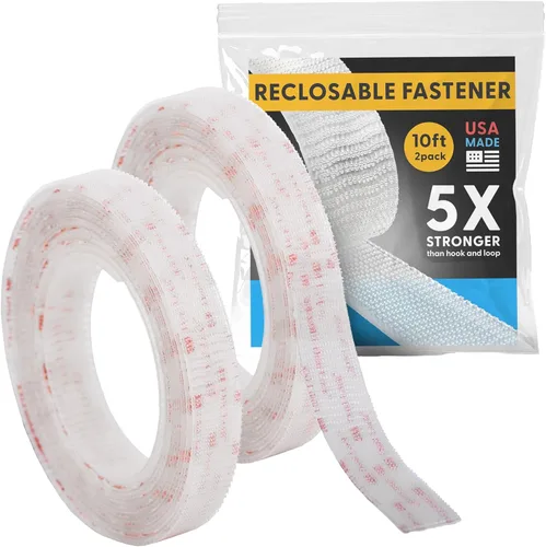Miniatura 15 de Fuerza industrial - Cinta adhesiva negra de 10 pies + tijeras para interiores y exteriores - Cierre autoacoplable compatible con 3M SJ3550 / SJ3560