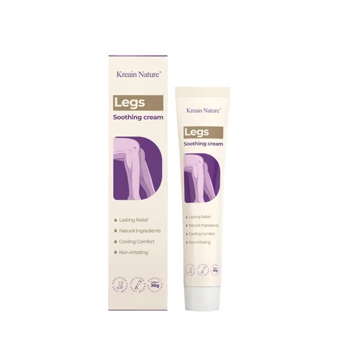 Crema calmante para piernas, alivio de venas varicosas y arañas, gel refrescante para presión y molestias en las piernas, fórmula natural a base de