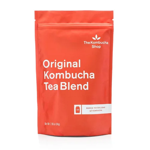 Miniatura 4 de The Kombucha Shop, Kit de preparación de Kombucha de lujo con té para hacer 10 galones adicionales, seis botellas con tapa abatible, embudo de acero