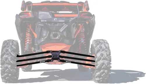 Miniatura 9 de SuperATV Brazos/varillas de radio trasero de tubo redondo resistente para Can-Am Maverick X3 72 pulgadas Turbo/X RC/X MR/X RS/MAX (ver ajuste abajo)