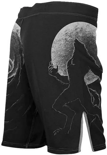 Miniatura 2 de Pantalones cortos de lucha de hombres BJJ Horror Werewolf MMA