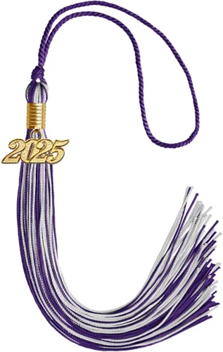 Miniatura 207 de Endea Graduation - Borla de doble color mixto con fecha dorada (negro/dorado antiguo, 2021)