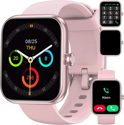 Miniatura 2 de Relojes inteligentes (Alexa incorporado), rastreador de actividad física HD de 1.83 pulgadas con llamadas/mensajes Bluetooth, IP68 impermeable, 120