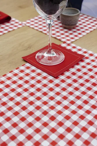 Miniatura 4 de Five Star Servilletas de Cóctel, 50 Servilletas Desechables de Algodón de Lujo para Fiestas de Cóctel, 4.5" x 4.5" para Bares en Casa, Noches de Rojo