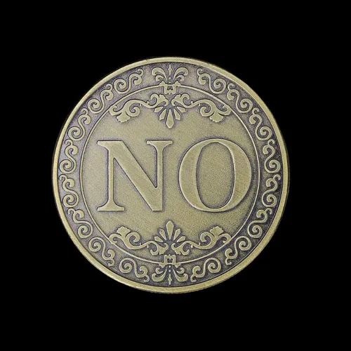 Miniatura 3 de Glamtune Novedad Sí No Challenge Coin Medallion Collector