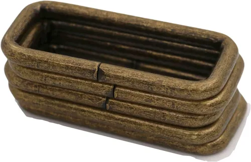 Miniatura 3 de Wuuycoky Bronze Rectangle Rings Loop Ring No Welded for Strap Webbing Belts Buckle