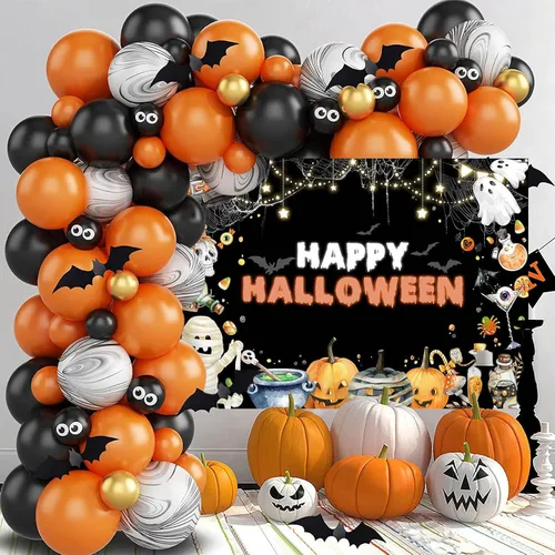 Miniatura 3 de Mocsicka Telón de fondo de Halloween para decoración de fiesta de Halloween, decoración de fiesta de Halloween, fondo para fotografía de Halloween