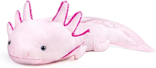 Miniatura 16 de Peluche de Axolotl - Animal de Peluche Axolotl Amarillo, Realista de 20" Lindos Anfibios Ambystoma Espeluznantes Juguetes de Peluche, Colección