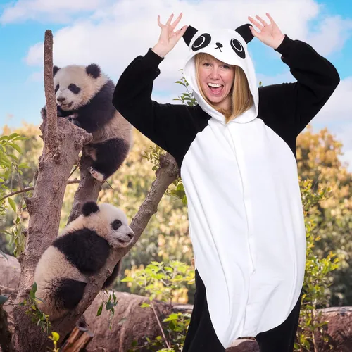 Miniatura 58 de Funziez! - Disfraz de Halloween para adultos, disfraz de animales y criaturas marinas, mameluco afelpado para cosplay, para mujeres y hombres