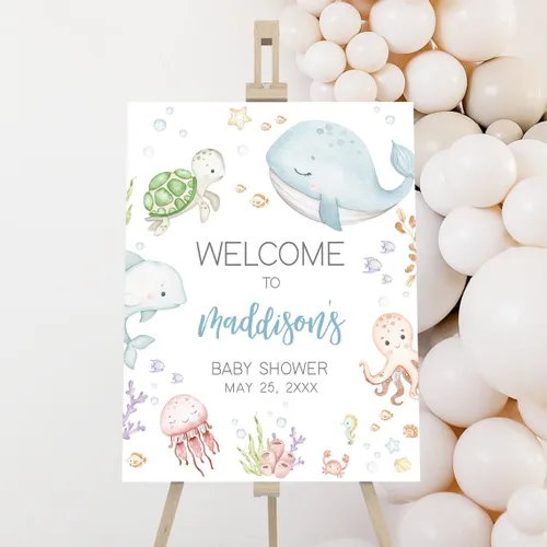 Miniatura 8 de Letrero de bienvenida para baby shower, letrero de bienvenida para baby shower, letrero de bienvenida personalizado para baby shower, letrero