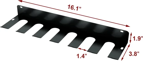 Miniatura 7 de Estante para murciélagos: soporte para bates de béisbol y sóftbol montado en la pared, almacenamiento de metal resistente para 10 murciélagos