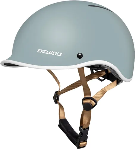 Miniatura 10 de Exclusky Casco de bicicleta para adultos, casco de ciclismo ajustable para hombres y mujeres, casco de bicicleta para viajes, ciclismo de carretera