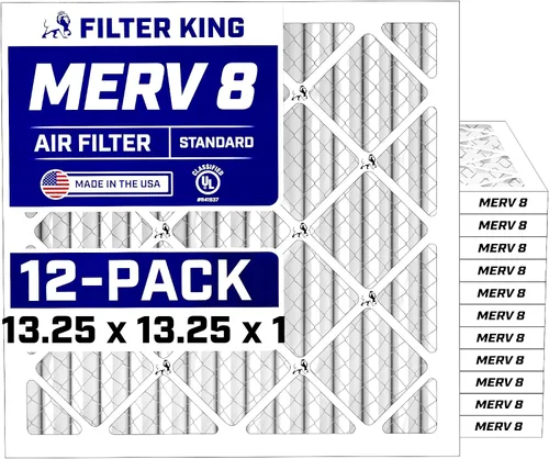 Miniatura 250 de Filter King Filtro de aire de 5.88 x 12.13 x 1 (MERV 8) (paquete de 12) filtros de horno de CA para control de polvo y alergias, fabricados en EE.