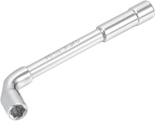 uxcell Llave hexagonal en forma de L métrica de 0.394 in cromada, Cr-V