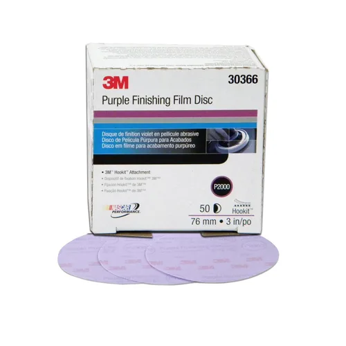 Miniatura 13 de Disco de película para acabado púrpura antipolvo, modelo P1 3769 de 6 pulgadas, de 3M, P1200, 5