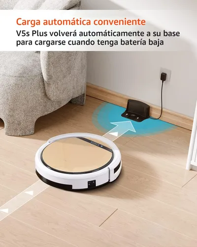 Miniatura 6 de ILIFE V5s Plus - Robot aspirador y trapeador combinado con Wi-Fi/App/Alexa, aspiradora robótica automática de carga automática, delgada
