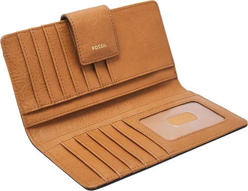 Miniatura 2 de Fossil - Cartera de piel Logan con lengüeta de bloqueo de interferencia de radiofrecuencia para mujer