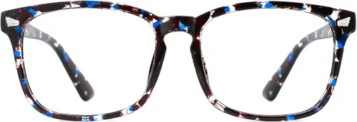 Miniatura 9 de TIJN Lentes de bloqueo de luz azul para mujeres y hombres, marco transparente cuadrado, anteojos nerd anti luz azul, gafas para pantalla