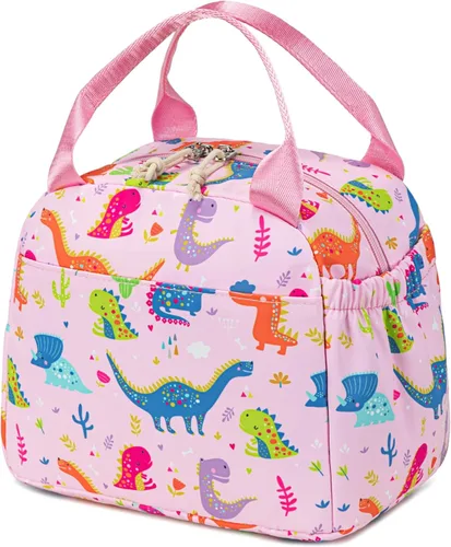 Miniatura 12 de CAMTOP Bolsa de almuerzo para niños, bonita lonchera aislada para niños y niñas, loncheras a prueba de fugas para la escuela