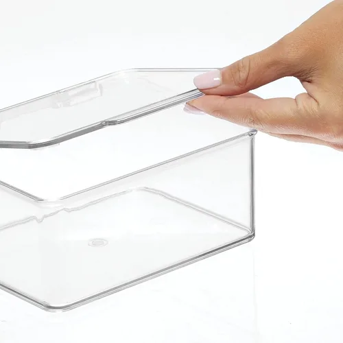 Miniatura 6 de mDesign Organizador de escritorio de plástico para el hogar y la oficina