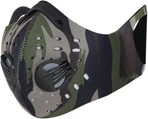 Miniatura 8 de PISIQI Cubierta facial para la boca, para la mitad de la cara, deportes y cara, antipolvo, con válvula, reutilizable, para exteriores