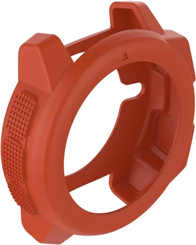 Carcasa protectora de silicona suave para Garmin Instinct Smart Watch Naranja Rojo
