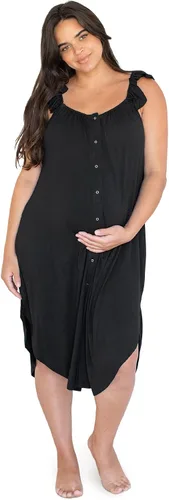 Kindred Bravely Vestido de parto y parto con correa de volantes Vestido de parto 3 en 1, parto y enfermería para hospital