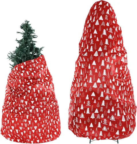 Miniatura 9 de 2 bolsas grandes de almacenamiento para árbol de Navidad con cordón para árboles de 7.5 pies, cubiertas para contenedores de almacenamiento