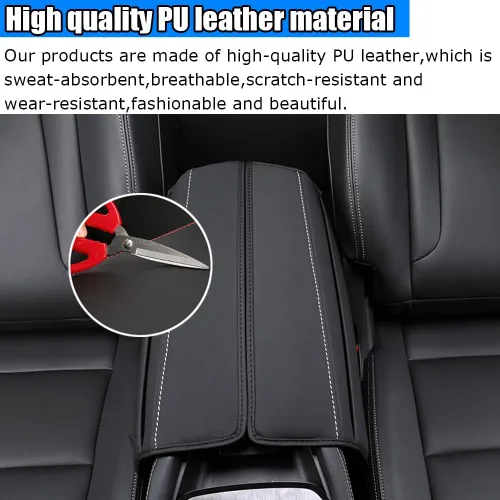Miniatura 5 de Accesorios interiores personalizados para Nissan Rogue 2021 2022 2023, funda de cuero para consola central, almohadilla para reposabrazos