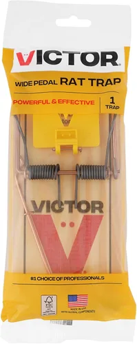 Miniatura 13 de Victor M205 Trampa para ratas con pedal ancho y humanitaria, trampa de resorte para interiores para el hogar, pedal de plástico, madera de origen