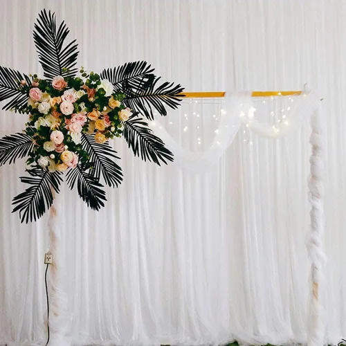 Miniatura 6 de Arco de boda cuadrado de metal de 6.56 pulgadas de ancho x 6.56 pies de alto para decoración, marco de telón de fondo de arco cuadrado