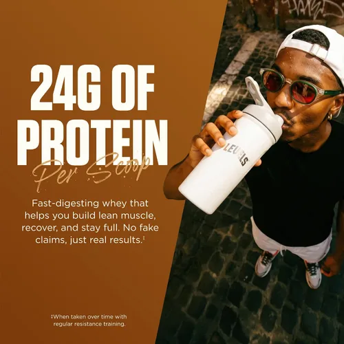 Miniatura 5 de Polvo de proteína de suero alimentado con pasto de Levels Nutrition, sin artificiales, 24G de proteína, vainilla y canela, 2LB