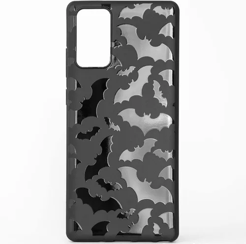 Miniatura 8 de Funda de teléfono negra mate compatible con Samsung Galaxy S22 Ultra 5G 2022 – Funda de goma a prueba de golpes, lindos murciélagos, espeluznante