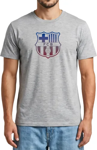 Miniatura 21 de Icon Sports Officially Licensed FC Barcelona Cotton T-Shirt - Unisex Adult azul