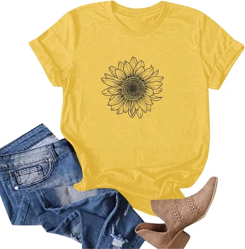 Miniatura 109 de Camiseta con estampado de animales para mujer, camiseta de libélula divertida, linda camiseta de manga corta, blusa de primavera 2023, camisas