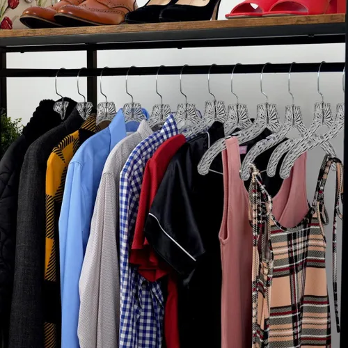 Miniatura 2 de Perchas de plástico para ropa, paquete de 12 perchas resistentes, vestidos, camisetas, camisas, vestidos, blusas, perchas para organización