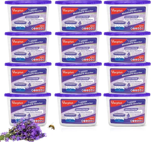 Miniatura 4 de Vacplus Absorbedores de humedad, cajas absorbentes de humedad de 10.5 onzas que atraen la humedad adicional de tu baño, armario, cocina y estudio