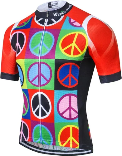 Miniatura 98 de Nuevo Pro cremallera completa hombres ciclismo Jersey manga corta Riding Shirt USA